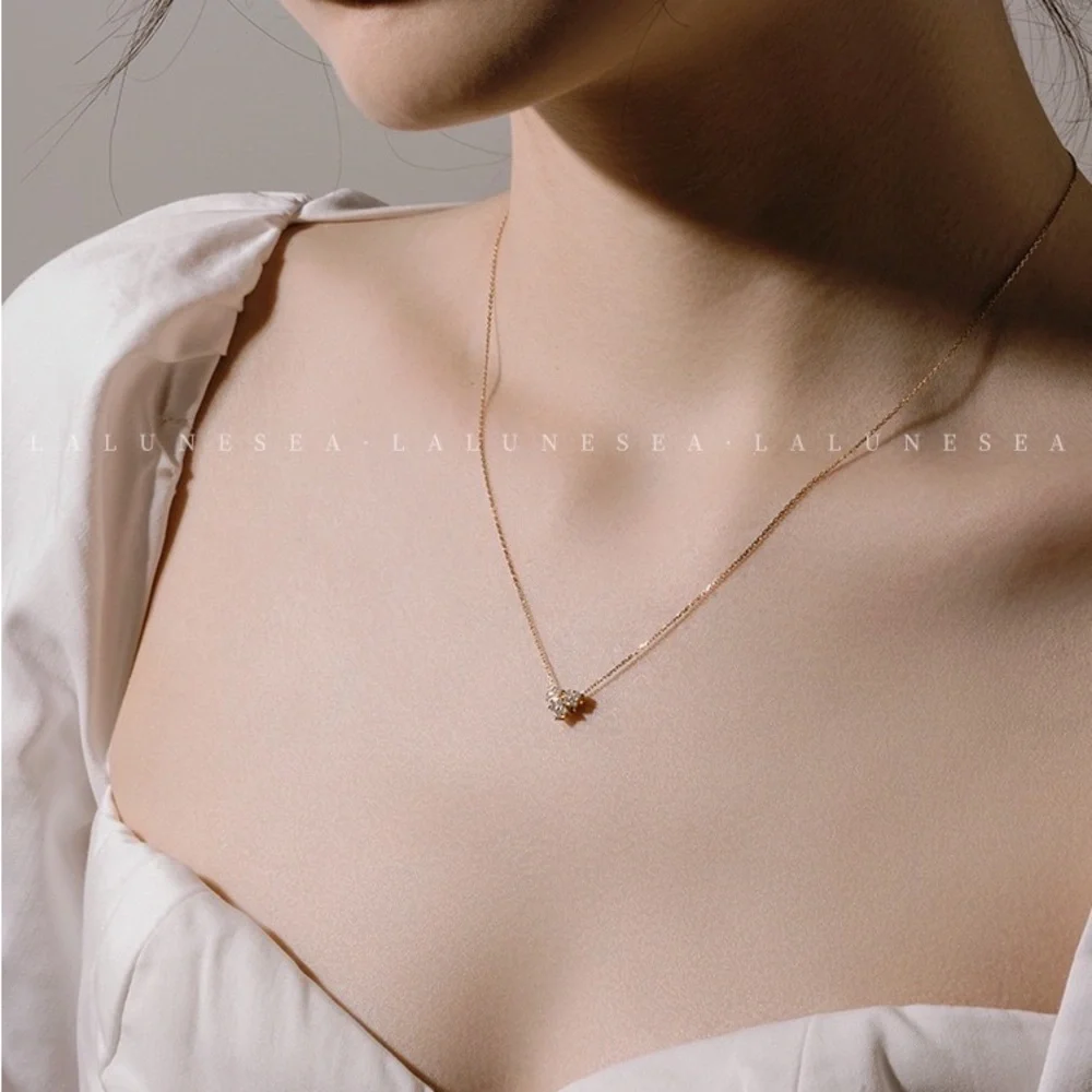 New two way wear 18k gold over silver cubic zirconia necklace